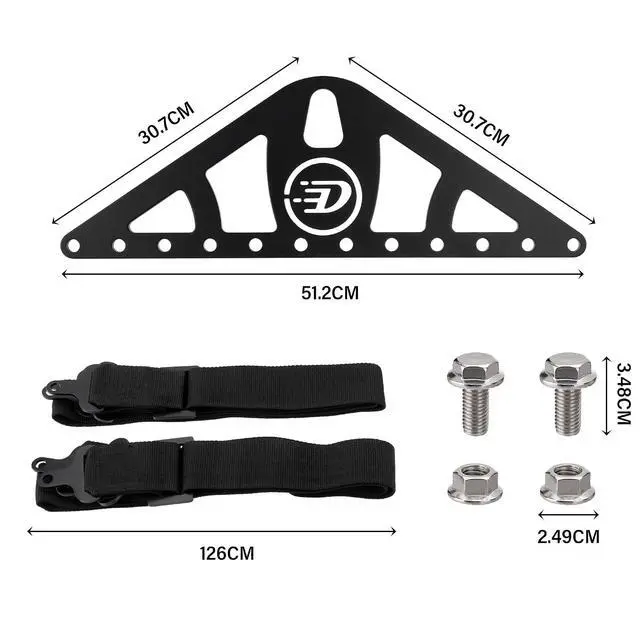 Alt view image 2 of 6 - Heavy-Duty Engine Lifting Sling, 2-Point Or 4-Point Adjustable Nylon Straps with Steel Lift Plate, 1,200 lb Capacity, Universal Fit for Engine Hoists