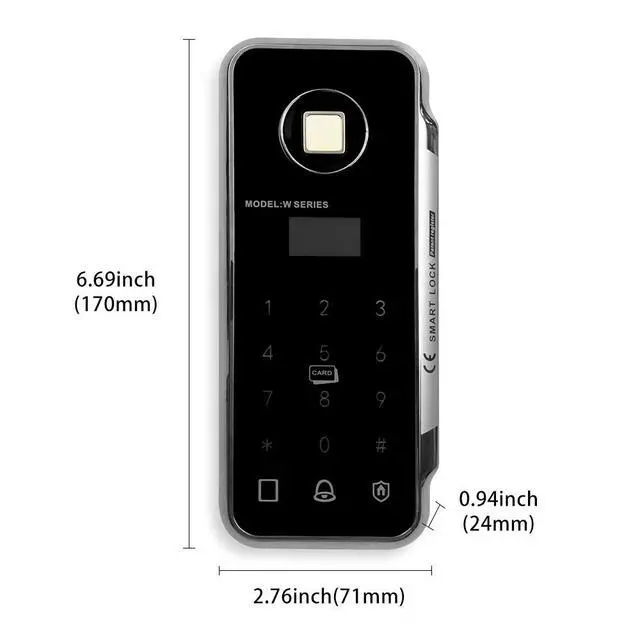 Alt view image 4 of 6 - Doors Opener Automatic with 2.4G Wireless Code Wireless Fingerprint Access Control Reader and Square Wireless Hand Sensor Switch 120B,WiFi Funtion Available