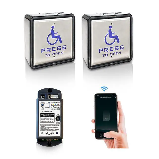 Alt view image 7 of 7 - DSW120 Low Energy Handicap Automatic Swing Door Operator for A Single Door+Smart Wi-Fi Push Button Phone APP Control,Compatible for Alexa &Google Speaker +Handicap Push Buttons