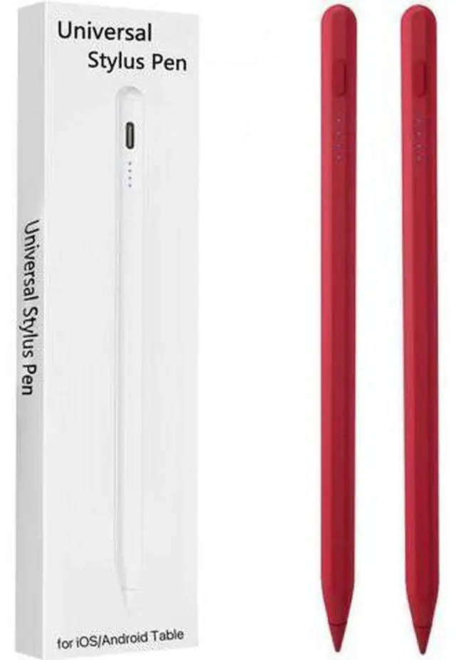 Main image of 2 Pieces Stylus Pen for Galaxy Tab A9/A8/A7 Tablet Pens for iOS/Android/Windows Stylists Pen with Dual Touch Screen Stylus Pencil (red)