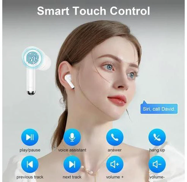 Alt view image 7 of 7 - Pixel Earbuds Wireless Ear buds for Google Pixel 10 Pro XL 10 Pro Fold 10 Pro 10 9a 9 Pro XL 9 Pro Fold Pro 9 8 7 6 60H Bluetooth Headphones in Ear Earphones Noise Canceling IPX7 Waterproof Sports LED