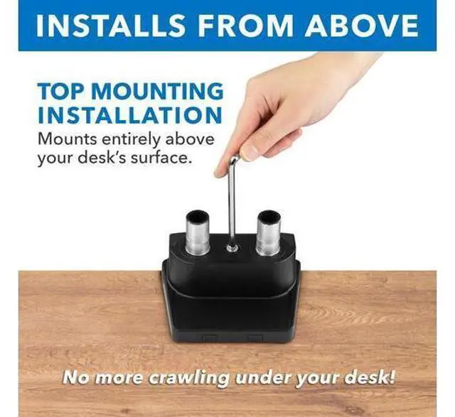 Alt view image 4 of 5 - Mount-It! Dual Monitor Arm Mount Desk Stand | Premium Quality | Articulating Mechanical Spring Height Adjustable | Fits Two 24 27 29 30 32 Inch VESA 75 100 Compatible Screens | C-Clamp and Grommet