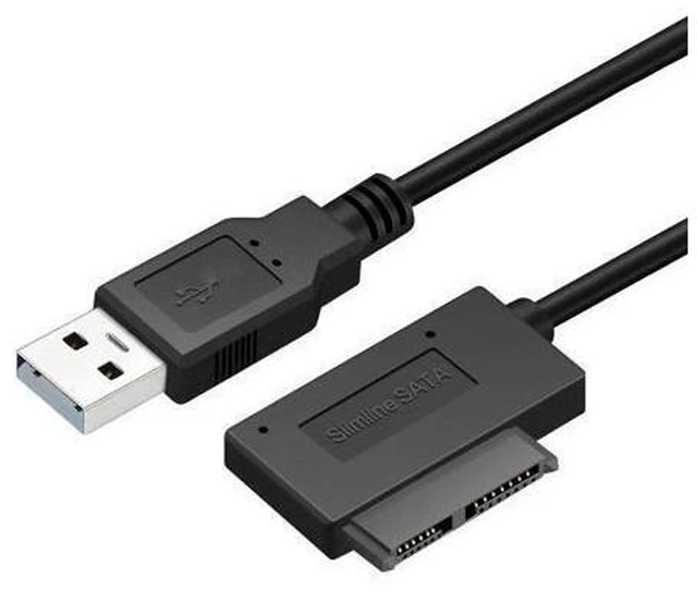 Main image of 2020 PC 35CM 6P 7P CD DVD Rom SATA To USB 2.0 Converter For PC Laptop Notebook Slimline Sata 13 Pin USB Adapter Drive Cable