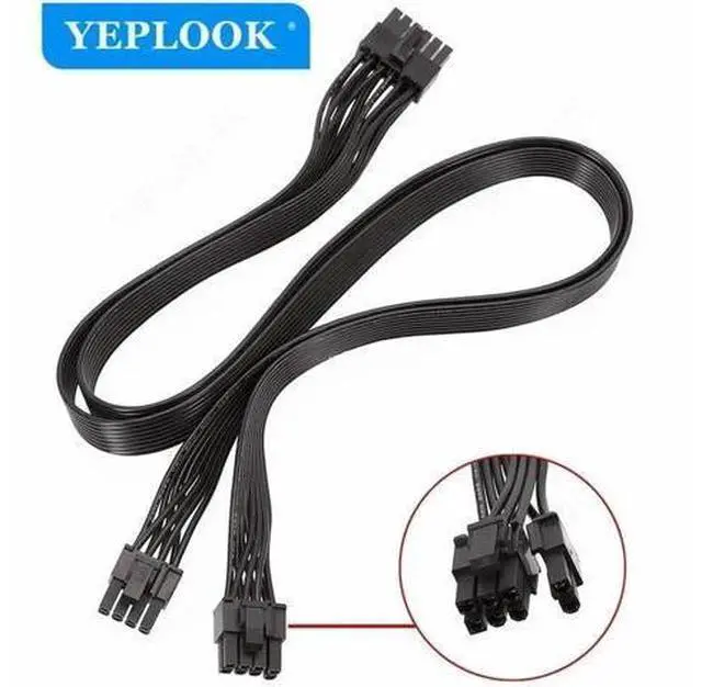 Alt view image 4 of 6 - 12Pin PCI-E to Dual 8Pin 6+2Pin GPU Power Cable ForSeasonic P-860W, P-1000W, X-1050XM, X-1250XM, X-560W, 660W, 760W Modular PSU
