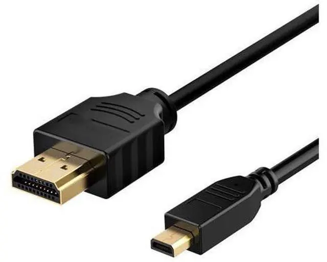 Alt view image 2 of 7 - Micro HDMI to HDMI Cable, High-Speed HDMI to Micro HDMI HDTV Cable - 3.3FT Supports Ethernet, 3D, 4K and Audio Return