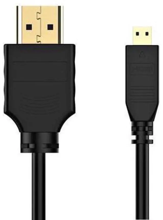 Alt view image 3 of 7 - Micro HDMI to HDMI Cable, High-Speed HDMI to Micro HDMI HDTV Cable - 3.3FT Supports Ethernet, 3D, 4K and Audio Return