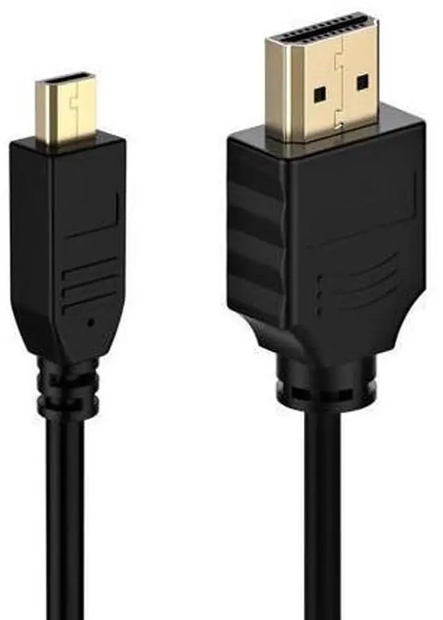 Alt view image 6 of 7 - Micro HDMI to HDMI Cable, High-Speed HDMI to Micro HDMI HDTV Cable - 3.3FT Supports Ethernet, 3D, 4K and Audio Return