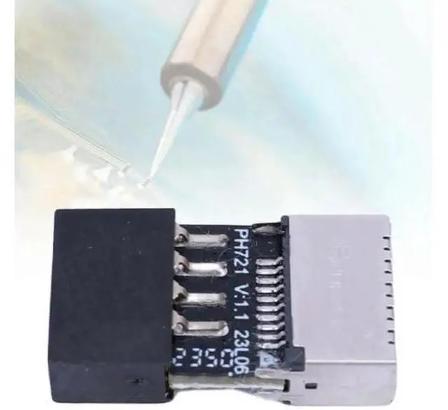 Alt view image 4 of 4 - High Speed Motherboard USB2.0 9Pin to Type E Female Adapter and Type C Socket USB 2.0 Extender Card