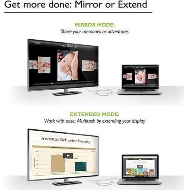Alt view image 6 of 6 - Gold Plated DisplayPort to DisplayPort Male to Male Cable - DP 4K2K 60Hz Resolution Ready (DP to DP Cable) Black - 6 Feet