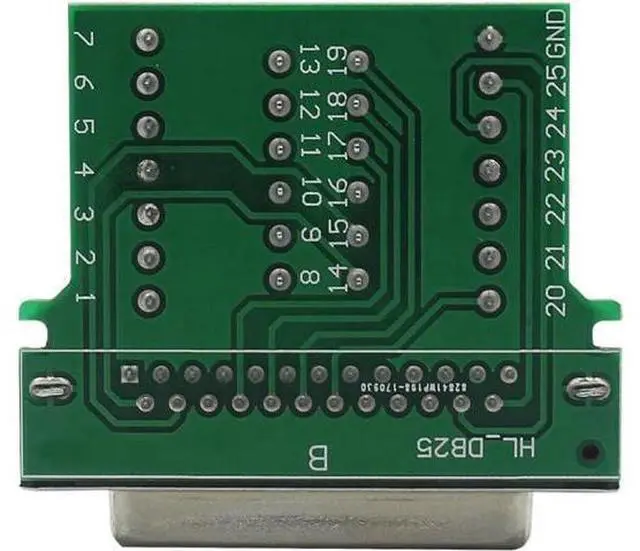 Alt view image 4 of 7 - DB25 Breakout Board Solder-Free Female Adapter 25-pin Port Adapter to Terminal Connector Signal Module Long Bolts and Nuts with case
