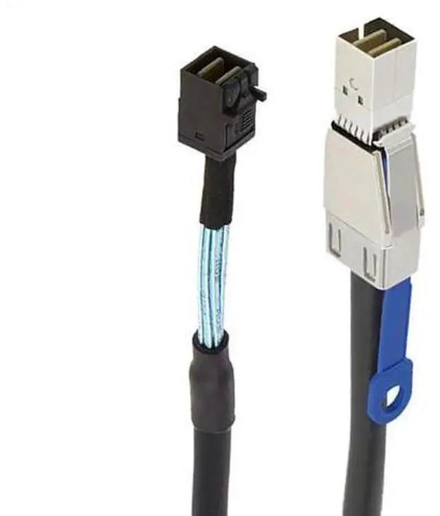 Alt view image 3 of 5 - Mini SAS HD Cable with IC SFF-8644 to SFF-8643 12Gbps High-Speed Server Interconnect, 28AWG Copper Wire (0.5m)