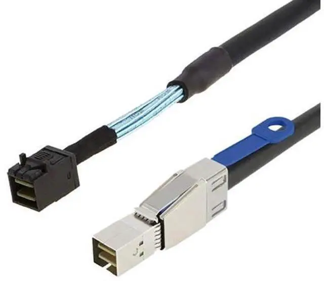 Alt view image 4 of 5 - Mini SAS HD Cable with IC SFF-8644 to SFF-8643 12Gbps High-Speed Server Interconnect, 28AWG Copper Wire (0.5m)