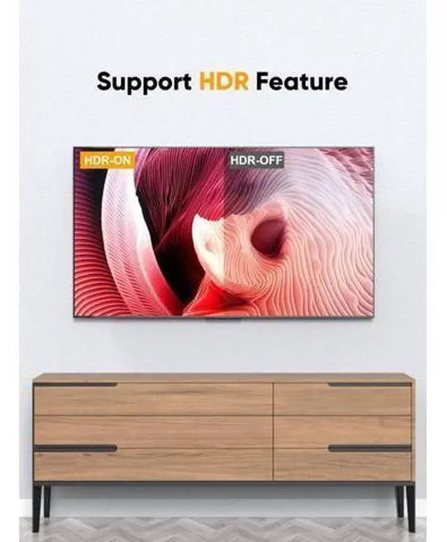 Alt view image 4 of 7 - 8K DisplayPort Cable 10 FT/3M, DP to DP Cable 1.4,Support 8K@60Hz, 4K@144Hz, 2K@165Hz Video Resolution & HDR,Gray