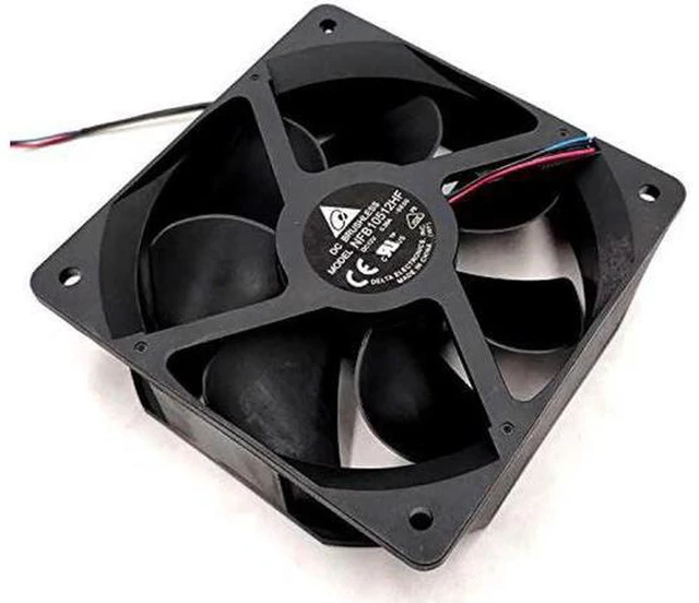Alt view image 2 of 7 - NFB10512HF Delta 12V 105mm Fan, 12V 0.39A 10532 3-Wire Projector Cooling Fan