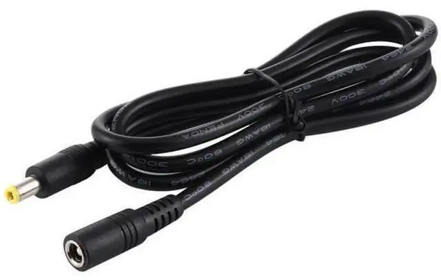 Alt view image 2 of 7 - 8A 5.5 x 2.5mm Female to Male DC Power Extension Cable, Cable Length:10m 10m (Black)