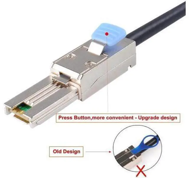 Alt view image 5 of 5 - External Mini SAS 26pin SFF-8088 Male to Mini SAS 26 SFF-8088 Male Cable 1M