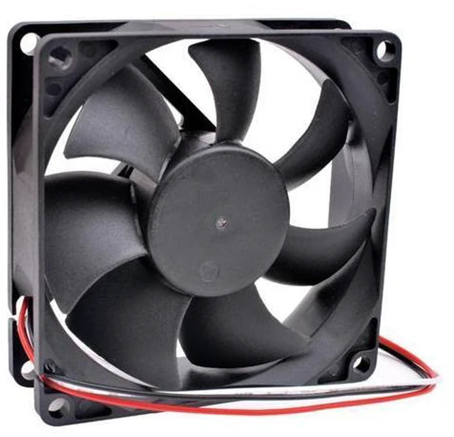Alt view image 4 of 5 - DA08025B12UR 8cm 8025 80x80x25mm 80mm Fan DC12V 0.50A Double-Ball high-Volume Cooling Fan for Chassis Server Inverter
