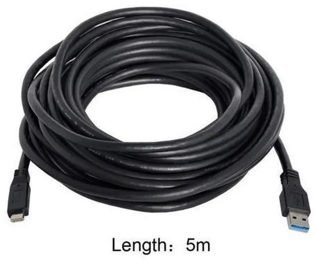 Alt view image 3 of 6 - USB C to USB Cable for Tablet & Phone & Hard Disk Drive USB-C USB 3.1 Type C Male to USB3.0 Type A Male Data Cable 16.4ft 5m