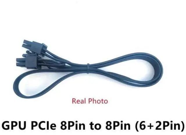 Alt view image 2 of 6 - ForCorsair CS-M PSU, PCIe 8Pin 6+2Pin GPU Power Cable ForCorsair CS450M CS550M CS650M CS750M CS850M Modular Powers, 60 CM Flat