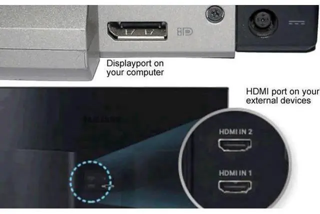 Alt view image 2 of 4 - (15 Feet) Ultra HD Displayport 1.2 Male to HDMI Male 28AWG 4K@30Hz w/Audio Output and Gold Connectors