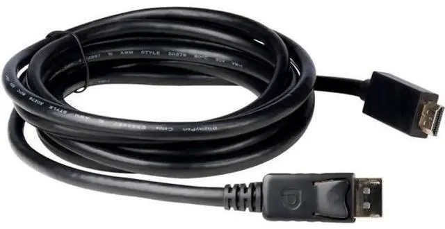 Alt view image 4 of 4 - (15 Feet) Ultra HD Displayport 1.2 Male to HDMI Male 28AWG 4K@30Hz w/Audio Output and Gold Connectors