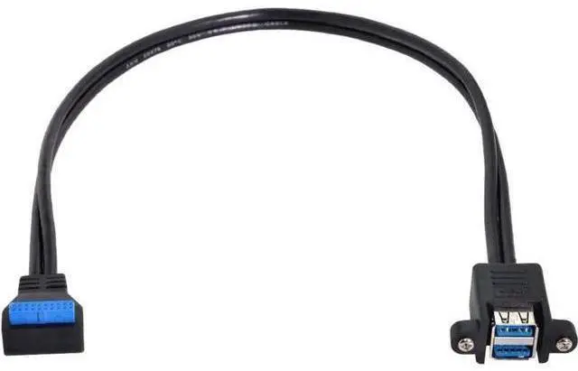 Alt view image 4 of 4 - SB 3.0 20Pin Motherboard Header Cable USB 3.0 Cable A Male to Header Motherboard Cable
