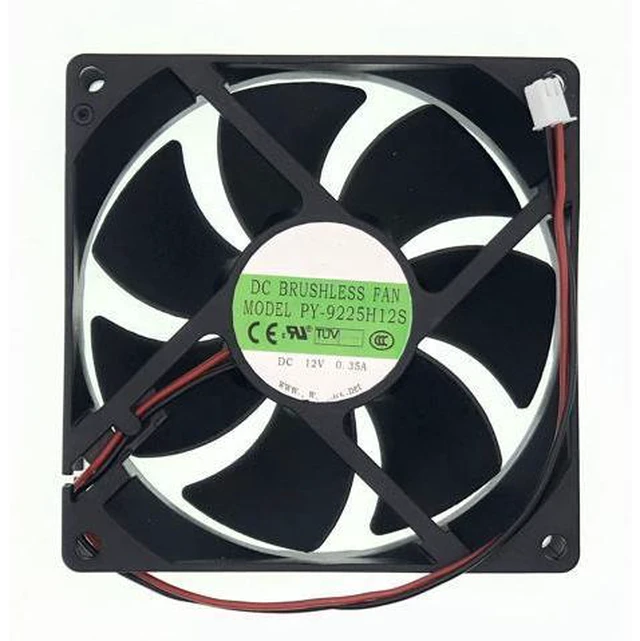 Main image of New Cooling Fan for POWERYEAR PY-9225H12S DC 12V 0.35A 9025,Size: 90X90X25mm 2-pin 2-Wire DC Brushless Fan.