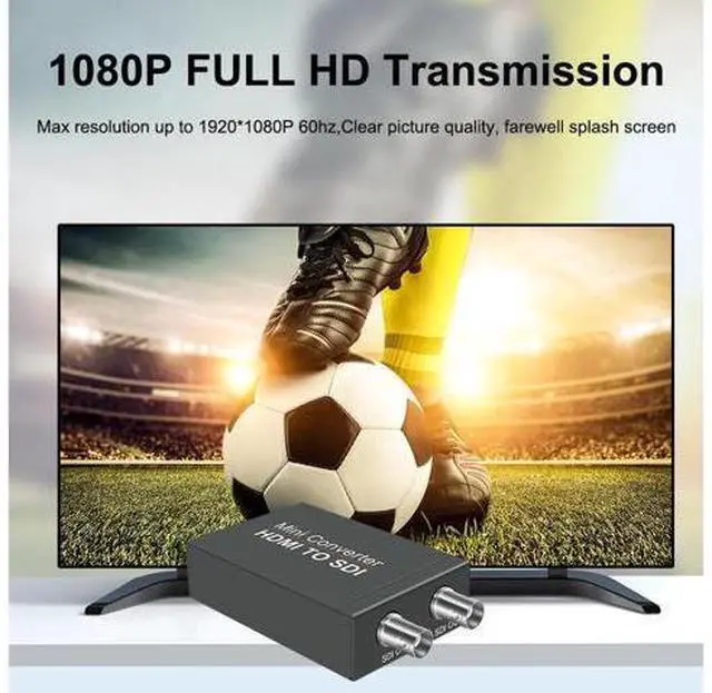 Alt view image 6 of 7 - Vszerda HDMI to SDI Converter,HDMI to SDI Adapter 1080P HDMI in to Two SDI Output SD-SDI HD-SDI 3G-SDI Video Converter Adapter for SDI Monitor HDTV