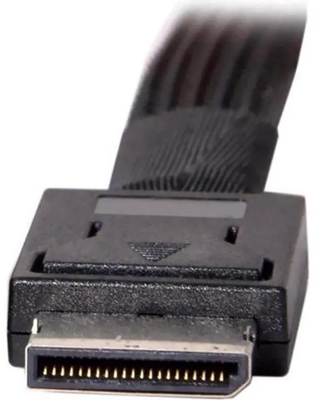 Alt view image 4 of 4 - Oculink SFF-8611 Male to U.2 U.3 SFF-8639 Female NVME PCIe PCI-Express SSD Cable with SATA Power for Mainboard SSD 100 cm Limited tim