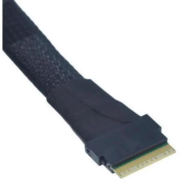 Alt view image 4 of 7 - PCIe 5.0 MCIOx8 74Pin to Slim SAS SFF-8654 8i Cable for Server Backplane, 1.6ft (50cm)
