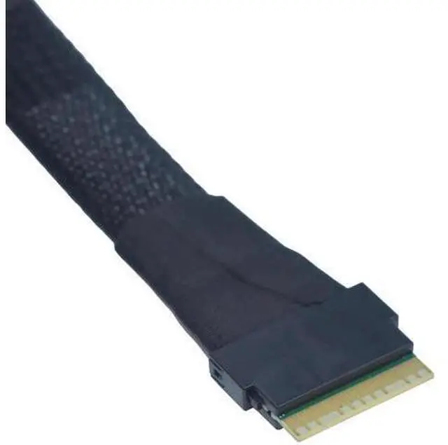 Alt view image 5 of 7 - PCIe 5.0 MCIOx8 74Pin to Slim SAS SFF-8654 8i Cable for Server Backplane, 1.6ft (50cm)
