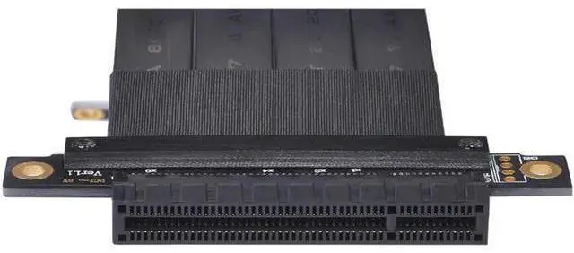 Alt view image 3 of 6 - Add On Card PCIE/PCI-E Riser Card PCI Express Extension Cable Riser PCI E 8X Male to 8X Female Riser Cable for BTC Mining