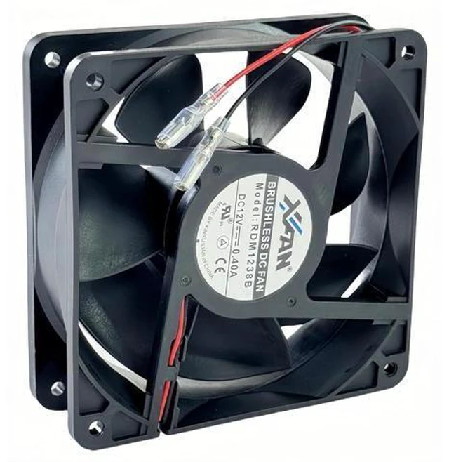 Alt view image 3 of 7 - for RDM1238B Chassis Cooling Fan DC12V 0.40A 120mm 12038 120×120×38mm 2 Wire Brushless Inverter Cooling Fan