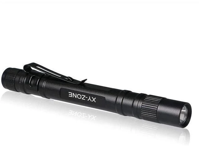 Alt view image 2 of 7 - 5PCS Led Pen Flashlight 1000 Lumens Lamp Clip Mini Black 507 Pocket Penlight Flashlight Torch Powered by 2 AAA Battery(Battery Not Included)