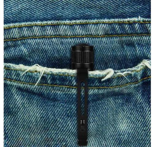 Alt view image 5 of 7 - 5PCS Led Pen Flashlight 1000 Lumens Lamp Clip Mini Black 507 Pocket Penlight Flashlight Torch Powered by 2 AAA Battery(Battery Not Included)