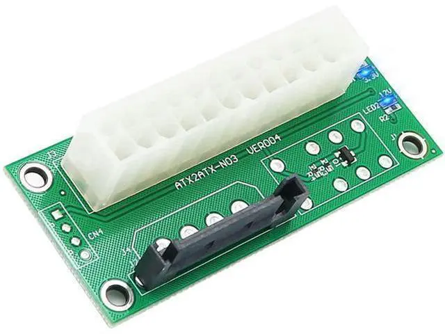 Main image of Dual Power Supply Connector Add2PSU Multiple Power Supply Adapter, Synchronous Power Board, Add 2PSU with Power LED to SATA 15 Pin Connector