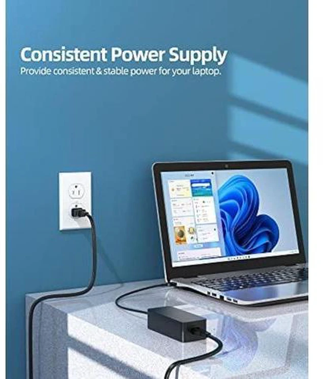 Alt view image 7 of 7 - 65W 45W Slim Tip AC Charger Fit for Lenovo Thinkbook 15 14 14s 13 13s Laptop Power Supply Adapter Cord