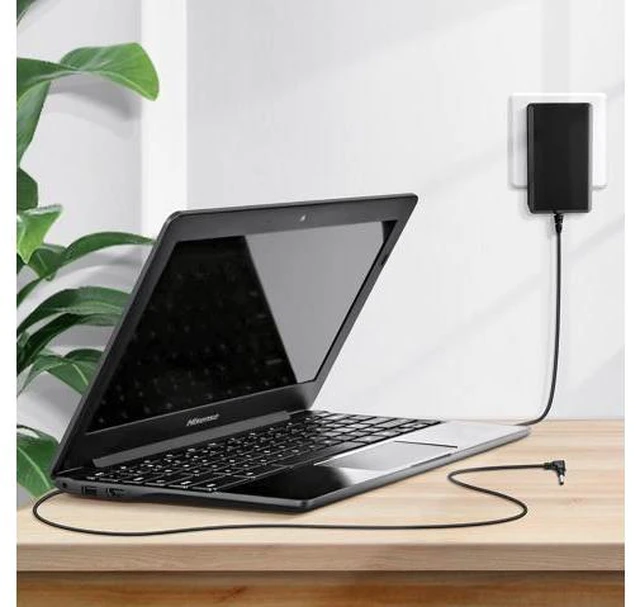 Alt view image 3 of 6 - PwrON 6.6 FT Long 12V AC to DC Power Adapter Charger for Hisense Chromebook C11 C12 Laptop