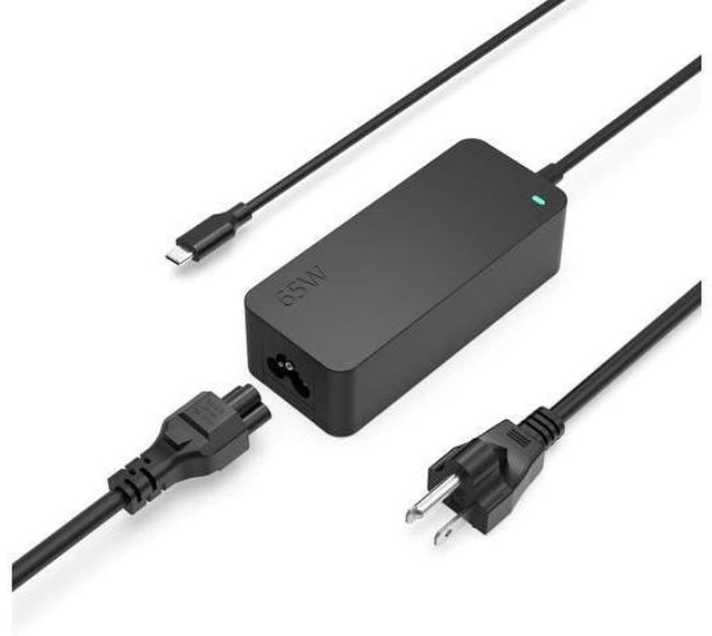 Main image of Charger Fit for Laptop USB C - New Version - 10Ft Extended Sturdy Cable Power Light (UL Certified Safety) PD Fast Charging Thinkpad Yoga 65W 45W