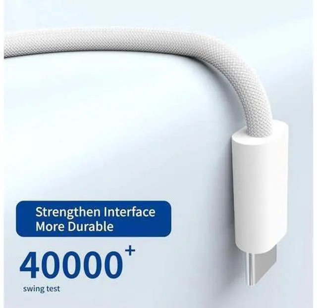 Alt view image 4 of 6 - 140W USB-C to Magnetic 3 Cable 6.6FT/2M Compatible with Magsafe Charging Cable for MacBook Air 2024 M3 13 15 Air 2022/2023 M2 Pro 2023 M2 Pro & Max 14 16 Pro 2021 M1 & Max 14 16 White