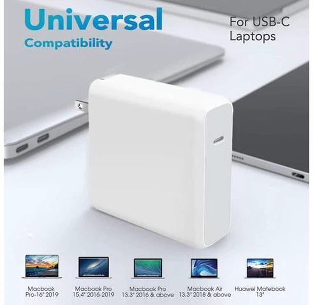 Alt view image 5 of 6 - 96W USB C Charger for Mac Pro 16 15 13 inch New Mac Air 13 inch 2023/2022/2021 iPad Pro 12.9/11 Thunderbolt 3 Power 6.6ft Cable USB C to Mag 3