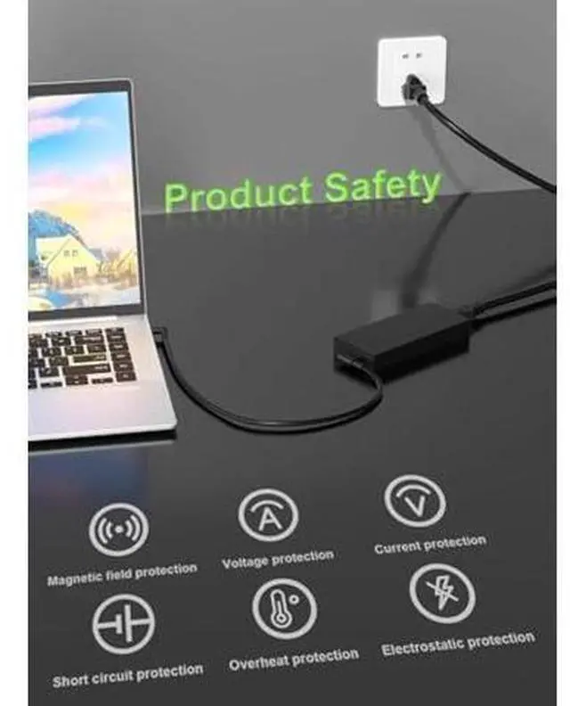 Alt view image 6 of 6 - 180W Charger Compatible with Acer Nitro 5 7 V15 V17 V16 V14 16S AN515 AN517 Predator Helios/Triton300 500 Aspire 3D 7 Series G3-573 PH315-52 PH317-54 PT515-51 Laptop