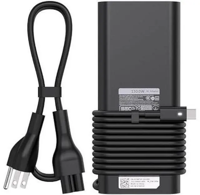 Main image of 130W USB C Charger Compatible with Dell XPS 15 2in1 9575 9500 17 9700 Precision 5530 2in1 5550 5750 3560 Precision M3800 M2800 Inspiron 7347 7348 7459 DA130PM170 HA130PM170 0K00F5