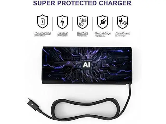 Alt view image 4 of 5 - 130W USB C Charger Compatible with Dell XPS 15 2in1 9575 9500 17 9700 Precision 5530 2in1 5550 5750 3560 Precision M3800 M2800 Inspiron 7347 7348 7459 DA130PM170 HA130PM170 0K00F5