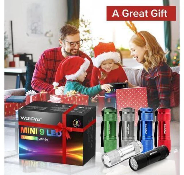 Alt view image 7 of 7 - LED Mini Flashlights Super Bright Flashlight with Lanyard Assorted Colors - Best Tac Torch Light for Kids Night Reading Power Outages Camping(6 Pack)