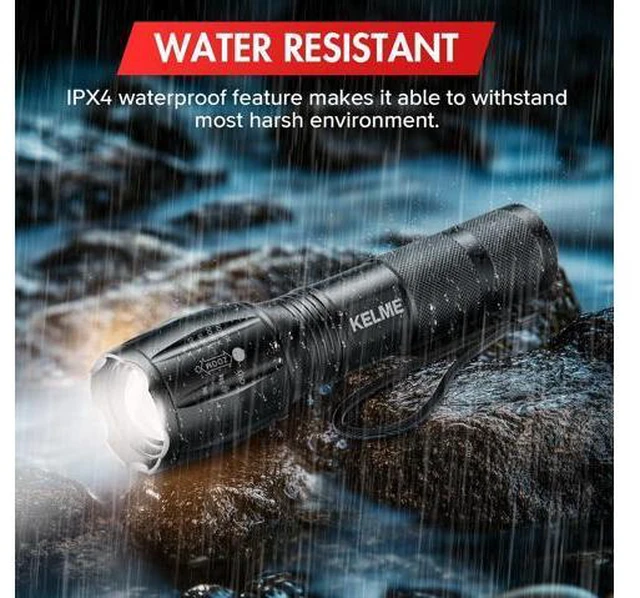 Alt view image 4 of 7 - 3 Pack Flashlights High Lumens Powerful Tactical Flashlights with 5 Modes Zoomable Small LED Flashlight Waterproof Handheld Flash Light for Home Emergencies Camping Hiking (Battery Included)