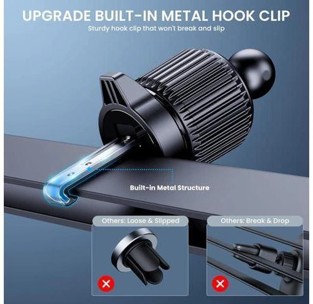 Alt view image 4 of 7 - Phone Mount for Car Holders Cell Phone Holder Hands Free Phone Stand for Car Vent Automobile Mount Fit iPhone Android Smartphone Universal