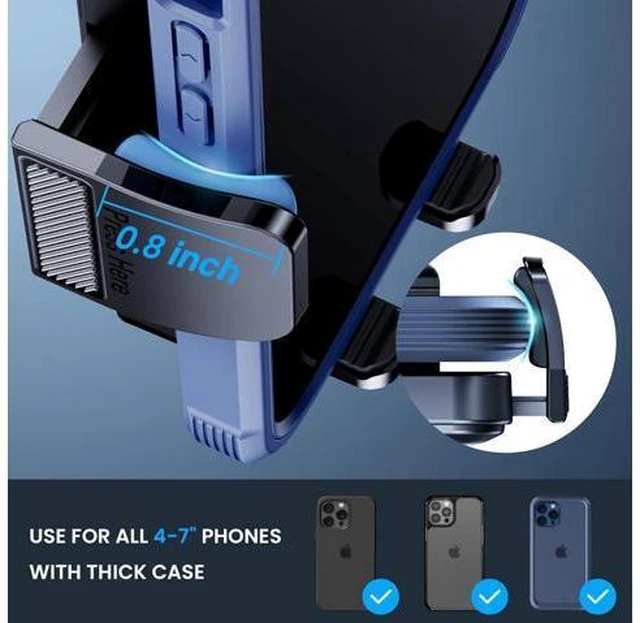 Alt view image 6 of 7 - Phone Mount for Car Holders Cell Phone Holder Hands Free Phone Stand for Car Vent Automobile Mount Fit iPhone Android Smartphone Universal