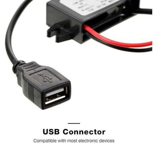 Alt view image 4 of 7 - Weewooday 12v to 5v Dc Converter Buck Module USB Output Power Adapter Dc Car Power Converter Regulator(2 Pieces)