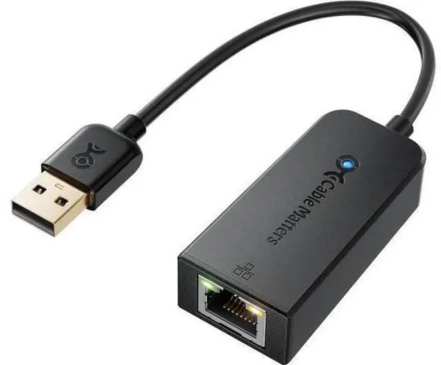 Main image of Plug & Play USB to Ethernet Adapter with PXE MAC Address Clone Support (Ethernet to USB 2.0 Adapter Ethernet Adapter for Laptop) Supporting 10/100 Mbps Ethernet Network